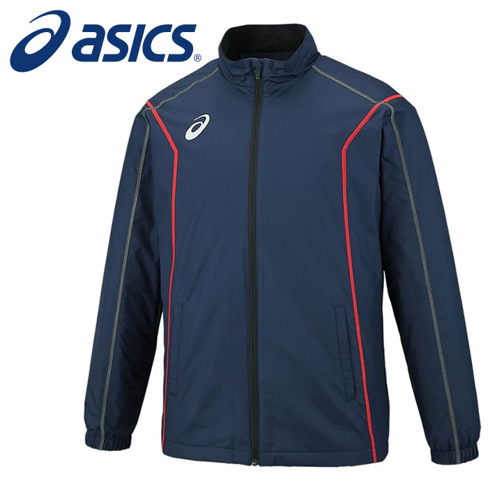 ★長期継続商品★【 アシックス asics 】 トレーニング 裏起毛 ウインドブレーカー ジャケット 上 裏トリコット 防寒 保温 メンズ ウェア 2031E059 (401) ピーコート [250730][amz]