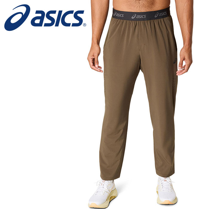 【 アシックス asics 】 トレーニング ウーブン パンツ アクティブリーズ メンズ ウェア 2031E887 (200) ブラウンストーン [250730][amz]