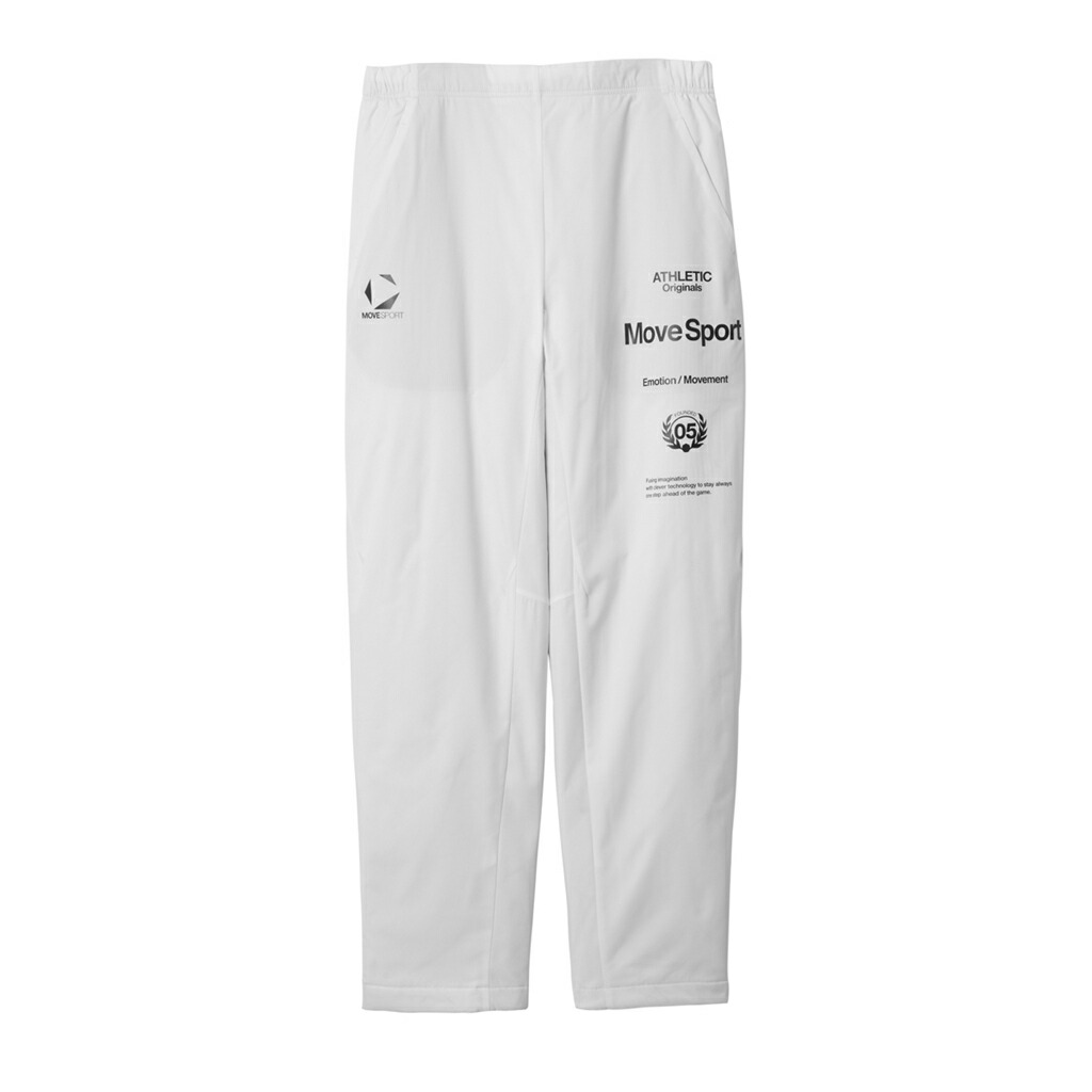 ★石川 祐希選手 着用モデル★【 デサント DESCENTE 】【 ウェア 】 ウインドブレーカー パンツ ムーブスポーツ MoveSport メンズ ACTIVE SUITS サーモ 保温 オーセンティック ロング 下 トレーニング ST5FPZ32M (WH00) ホワイト [251119][amz]
