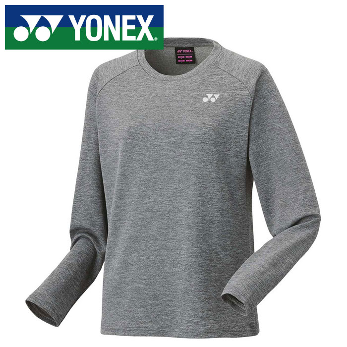 【メール便送料無料(追跡可能)】【 ヨネックス YONEX 】【 ウェア 】 レディース ロングスリーブTシャツ 長袖Tシャツ ロンT 女性 テニス バドミントン 16721 (010) グレー [241209][amz]