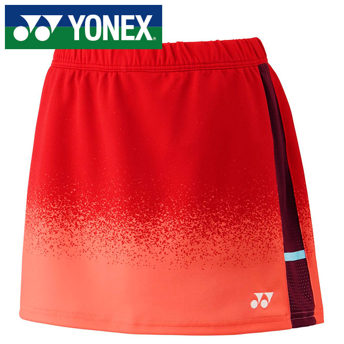 【電子メール便貨物輸送無料(追い掛ける能力のある)】【 ヨネックス  YONEX 】【 御召しもの 】 レディース スコート 御上さん 下穿きスパッツ付 庭球 バドミントン 26180 (601) コーラル [241209][amz]