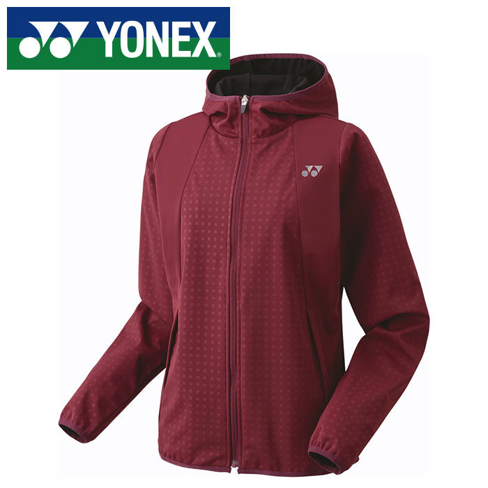 ★ヒートカプセル機能採用で暖かい★【 ヨネックス YONEX 】【 ウェア 】 レディース ウォームアップ パーカー 女性 防寒 保温 テニス バドミントン 58111 (266) ダークワイン [241209][amz]