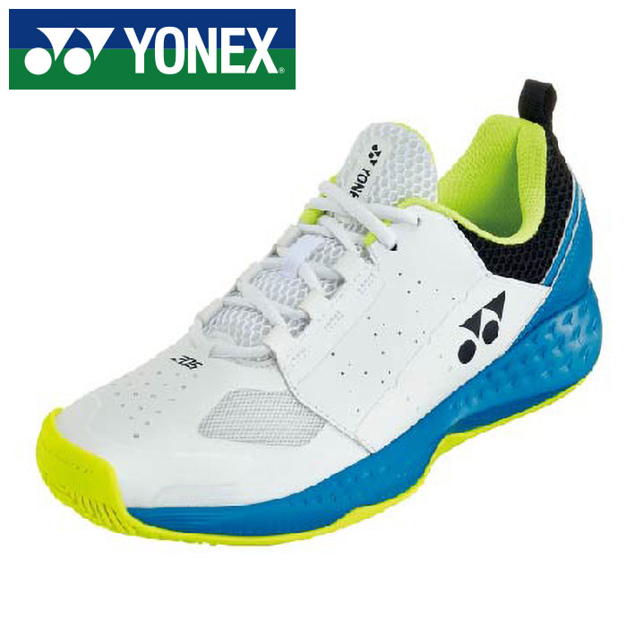 【 ヨネックス YONEX 】【 シューズ 靴 】 テニスシューズ パワークッション206 メンズ レディース 靴幅3E オールコート用 SHT206 (725) ホワイト/オーシャンブルー [240523][amz]