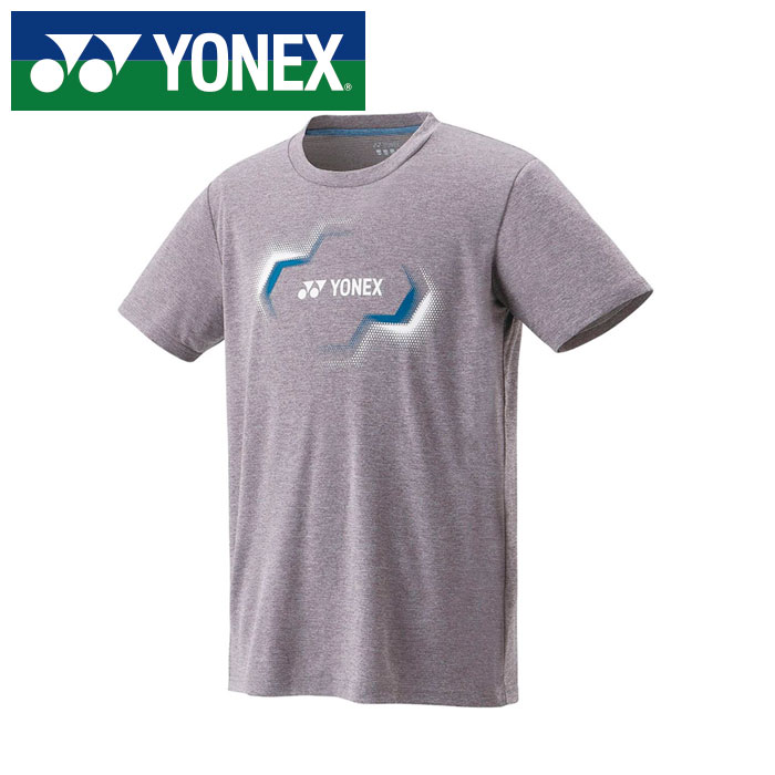 【メール便送料無料(追跡可能)】【 ヨネックス YONEX 】【 ウェア 】 テニス バドミントン Tシャツ フィットスタイル メンズ レディース 男女兼用 ドライ 速乾 ヨネックス YONEX 16806 (010) グレー [250609][amz]