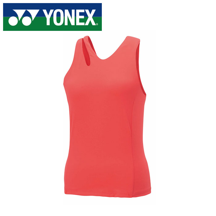 【電子メール便貨物輸送無料(追い掛ける能力のある)】【 ヨネックス  YONEX 】【 お召しもの 】 庭球 バドミントン レディース 填まる 貯蔵タンクいの一番 ヨネックス YONEX 読み合わせる着 20868Y (475) コーラル赤いこと [250609][amz]