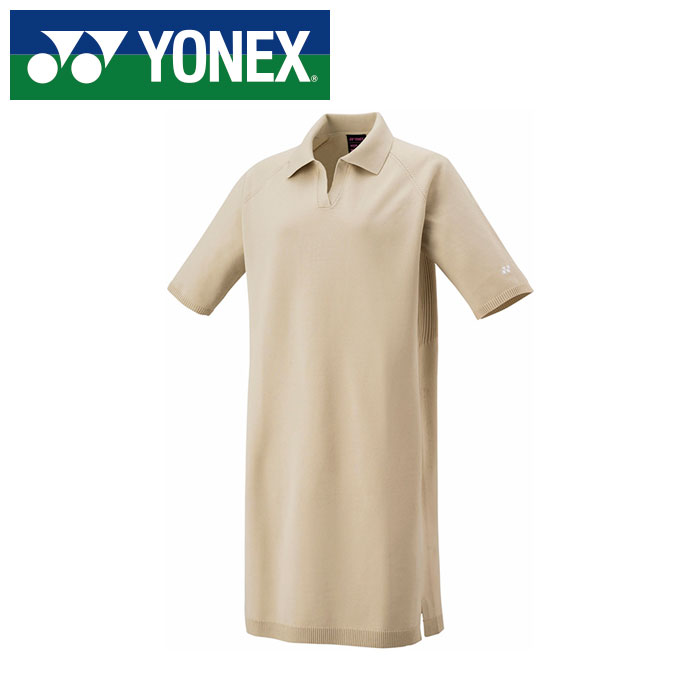 【 ヨネックス YONEX 】【 ウェア 】 テニス バドミントン レディース 半袖 セーター ヨネックス YONEX 37005Y (456) アイスベージュ [250609][amz]