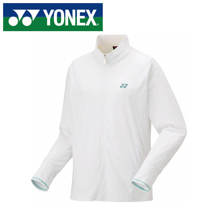 【 ヨネックス YONEX 】【 ウェア 】 テニス バドミントン レディース ニット ウォームアップシャツ アウター ジャケット ヨネックス YONEX 57087 (011) ホワイト [250609][amz]