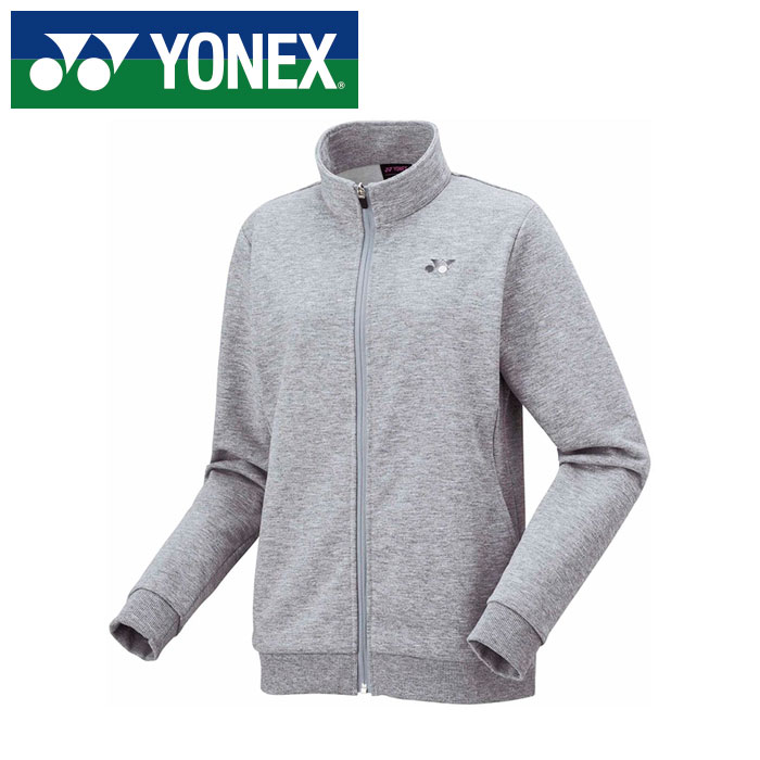 【 ヨネックス YONEX 】【 ウェア 】 テニス バドミントン レディース スウェットシャツ アウター ジャケット スウェット ヨネックス YONEX 57088 (010) グレー [250609][amz]｜Awa-spo 店