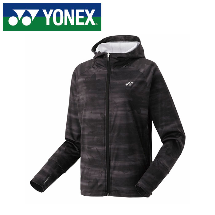 【 ヨネックス YONEX 】【 ウェア 】 テニス バドミントン レディース ニット ウォームアップパーカー フーディー パーカー ヨネックス YONEX 57089 (007) ブラック [250609][amz]