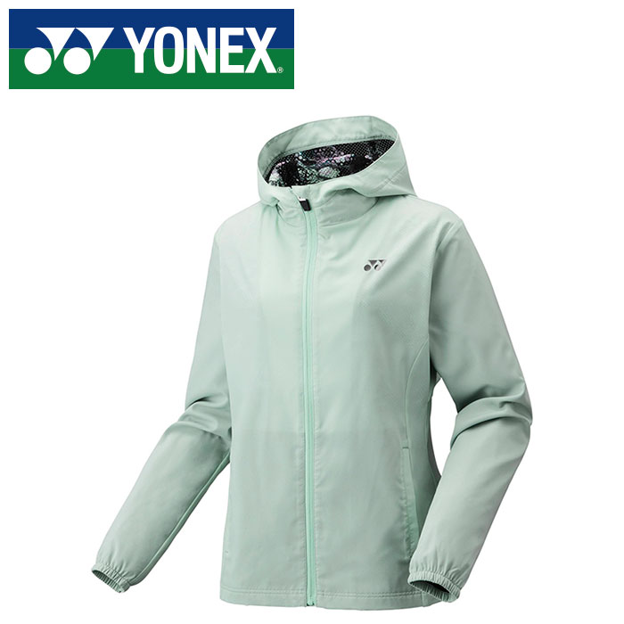 【 ヨネックス YONEX 】【 ウェア 】 レディース 裏地付 ウォームアップ パーカー スポーツ スポーツウェア ヨネックス 57091 (647) スモークミント [250531][amz]
