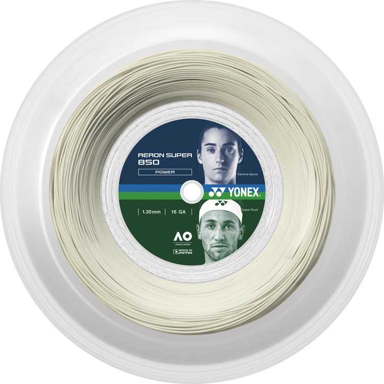 【 ヨネックス  YONEX 】  ATG850R2 庭球 より糸 ガット エアロンスーパー850(200m) 白いこと 011 [230422][amz] 父の日