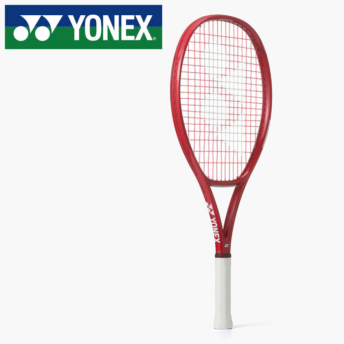 【 2026年 春夏青写真】【 ヨネックス  YONEX 】 硬式 庭球櫂 一こまのみ V中核グループ 25 庭球 櫂 08VC25G (338) ルビー赤いこと [260517][amz]
