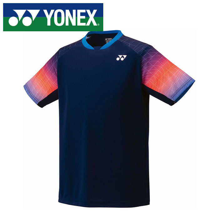 【メール便送料無料(追跡可能)】【 ヨネックス YONEX 】【 ウェア 】 テニス バドミントン ゲームシャツ (フィットスタイル) メンズ レディース 男女兼用 シャツ 10680 (019) ネイビーブルー [251015][amz]