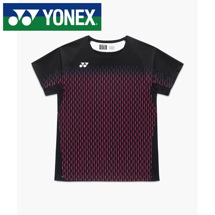 【電子メール便貨物輸送無料(追い掛ける能力のある)】★バドミントン同盟取り調べる受かる品★【 2026年 春夏真似形】【 ヨネックス  YONEX 】【 御召しもの 】 庭球 バドミントン 半袖 力くらべティーシャツ メンズ ティーシャツ 10713 (007) 黒いこと [260517][amz]
