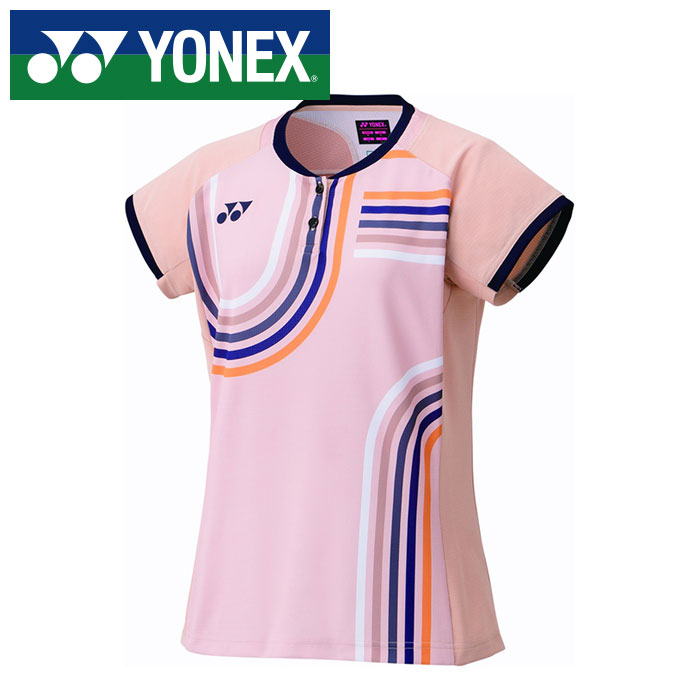 【メール便送料無料(追跡可能)】★日本バドミントン協会審査合格品★【 ヨネックス YONEX 】【 ウェア 】 テニス バドミントン レディース ゲームシャツ 20854 (630) ピンクベージュ [251015][amz]