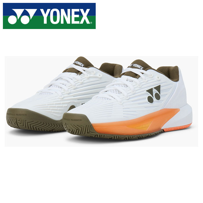 【 ヨネックス  YONEX 】【 シューズ 靴 】 庭球シューズ オール厚地の外套 力強さ座布団 エクリプション 5MAC メンズ 庭球 シューズ 3E SHTE5MAC (230) 白いこと/赤銅色 [251015][amz] 父の日