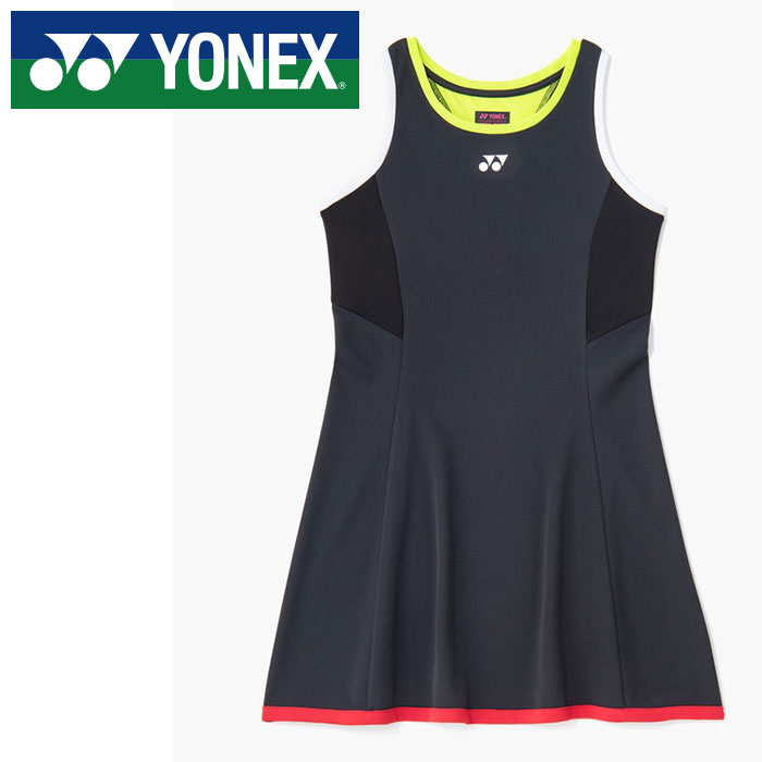 ★バドミントン連合取り調べる受かる品★【 2026年 春夏ひな形】【 ヨネックス  YONEX 】【 御召しもの 】 庭球 バドミントン レディース 衣裳 20938 (007) 黒いこと [260517][amz]