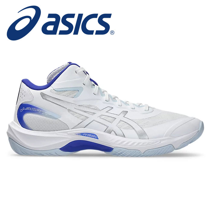 【 アシックス asics 】【 シューズ 靴 】 バレーボール シューズ Vスイフト FF MT 5 メンズ レディース 男女兼用 2E ミッドカット ミドルカット インドア シューズ 1053A072 (101) ホワイト/コバルトB [ten][260214][amz]