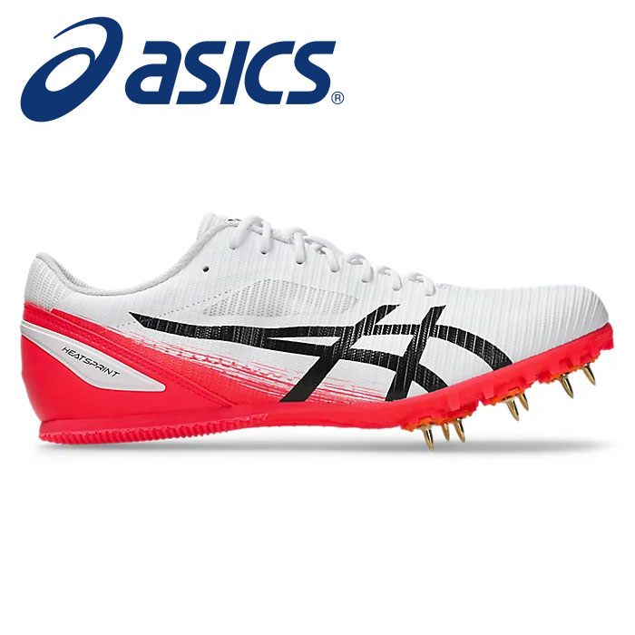 ★ 100～1500m / ハードル / 跳躍種目★【 2026年 春夏モデル】【 アシックス asics 】【 シューズ 靴 】 陸上 スパイク ヒートスプリント 13 メンズ レディース 男女兼用 2E 短距離 中距離 ハードル 跳躍種目 1093A199 (102) ホワイト/ディーバピンク [ten][260227][amz]｜Awa-spo 店