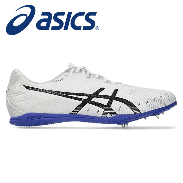 ★ 800～3000 / 3000m障害 ！中長距離用★【 2026年 春夏モデル】【 アシックス asics 】【 シューズ 靴 】 陸上 スパイク ガンラップ 3 メンズ レディース 男女兼用 2E 中距離 長距離 障害 1093A229 (101) ホワイト/コバルトバースト [ten][260227][amz]