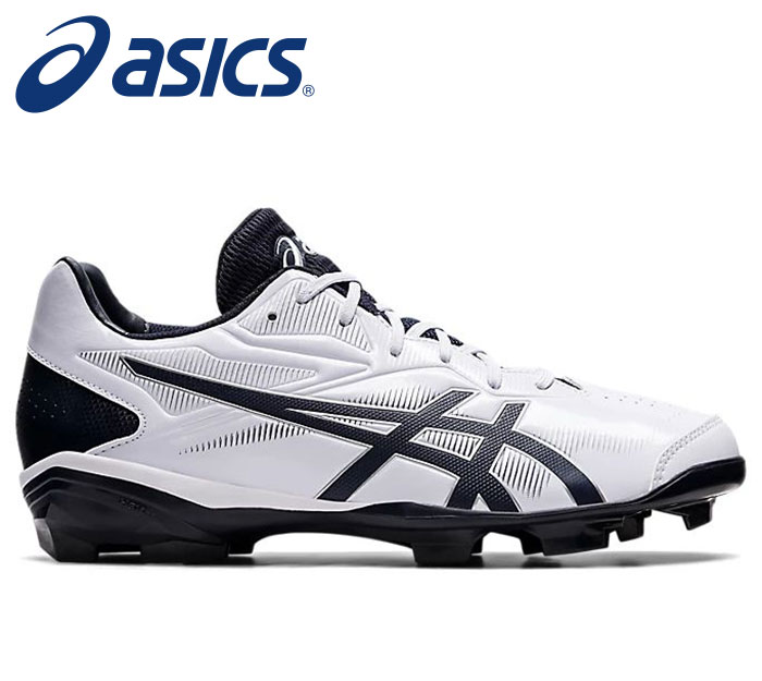 【 アシックス asics 】【 シューズ 靴 】 野球 ポイント スパイク スターシャイン 3 靴幅：スタンダード メンズ レディース 男女兼用 軽量 1123A033 103 ホワイト/ネイビー [ten][221019][amz]