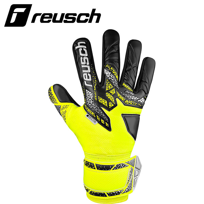 【 ロイシュ reusch 】【 手袋 グローブ 】 サッカー キーパーグローブ アトラクト インフィニティ NC 大人 ロイシュ 5560725 (2025) Sイエロー/シルバー [ten][250124][amz]