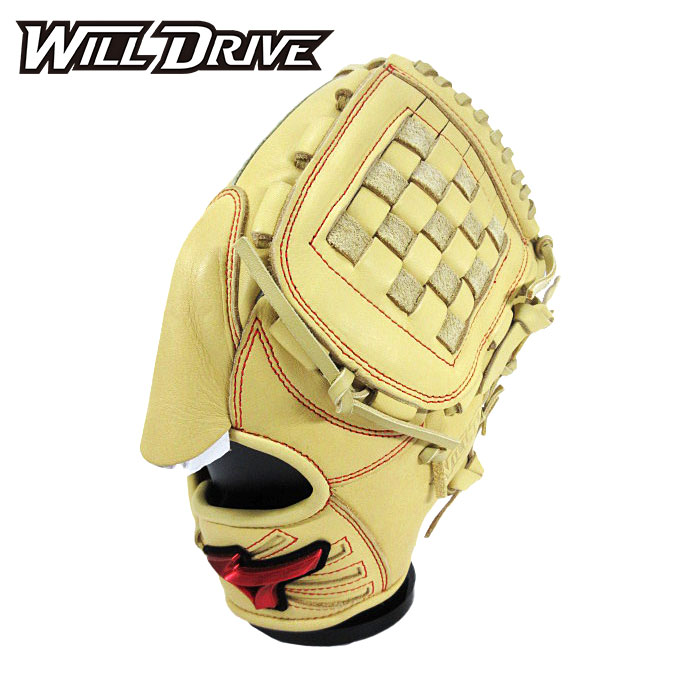 [型付け1円(オプション含む)]【 ミズノ MIZUNO 】【 グラブ グローブ 】 野球 一般 軟式 グローブ 投手 ウィルドライブ レッド IBE 右投げ ミズノ グラブ ピッチャー 1AJGR32801 (80) ブロンド [ten][250302][刺繍可][amz]