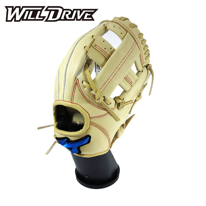 [型付け1円(オプション含む)]★コンパクトサイズ★【 ミズノ MIZUNO 】【 グラブ グローブ 】 野球 ジュニア 軟式 グローブ オールラウンド ウィルドライブ ブルー 右投げ 少年野球 ミズノ 1AJGY32630 (80) ブロンド [ten][250323][刺繍可][amz]
