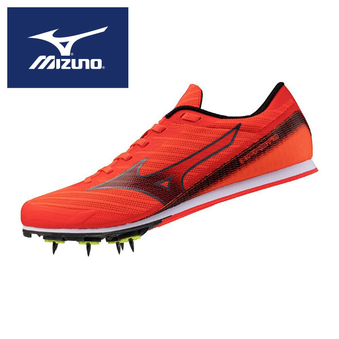 ★陸上部に入ったらまずはコレ！オールウェザー/土トラック兼用★【 ミズノ MIZUNO 】【 シューズ 靴 】 陸上 スパイク エックスファースト 3 メンズ レディース 男女兼用 2E 初心者 ミズノ U1GA258006 レッド×ブラック [ten][250324][amz]