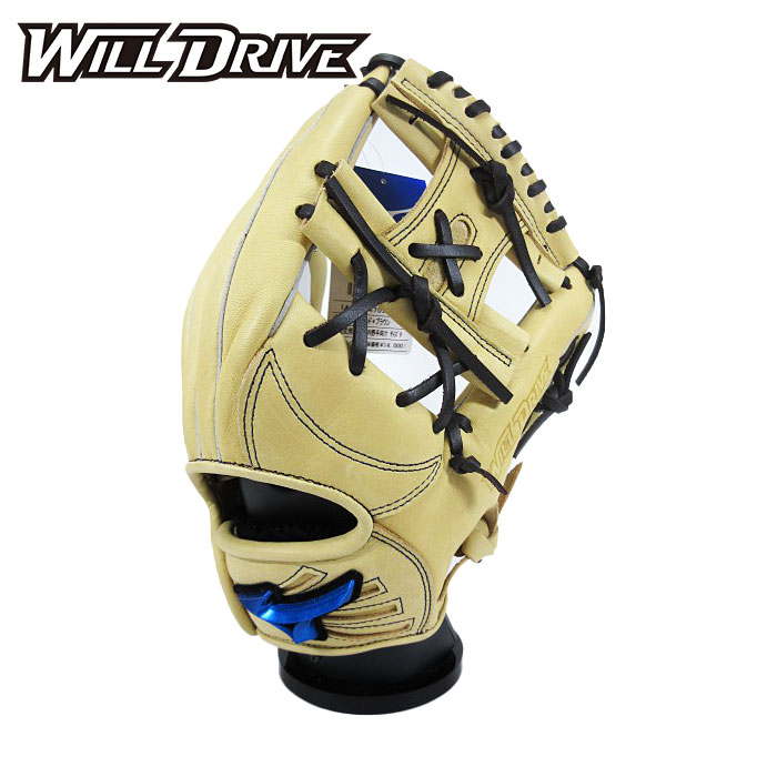[型付け1円(オプション含む)]【 2026年 春夏モデル】【 ミズノ MIZUNO 】【 グラブ グローブ 】 野球 一般 軟式 グローブ 内野手 ウィルドライブ ブルー 右投げ 内野 1AJGR34703 (8057) ブロンド/ブラウン [ten][260405][刺繍可][amz]