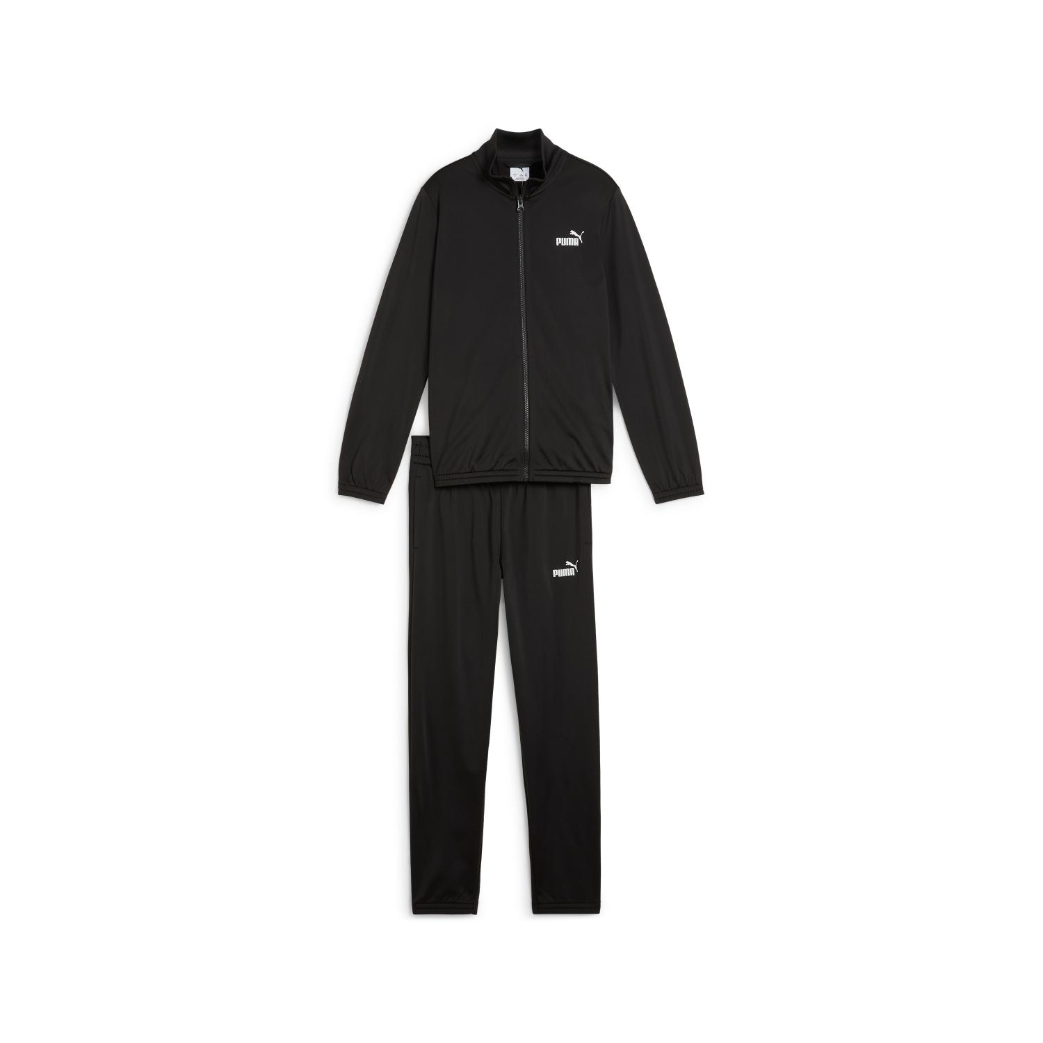 【 プーマ PUMA 】【 ウェア 】 ジュニア ジャージ 上下セット ポリ スーツ B 上下 子供 小学生 ジャケット パンツ スポーツ トレーニング ウェア 687871 (01) プーマブラック [ten][250919][amz]