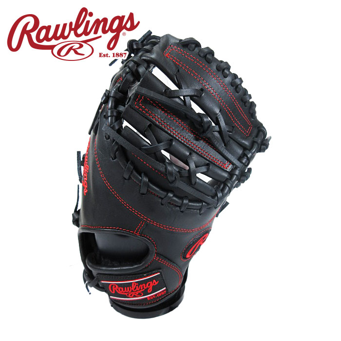 Rawlings 軟式 ファーストミット ブラック Rawlings ローリングス 軟式 ファーストミット 一塁手用