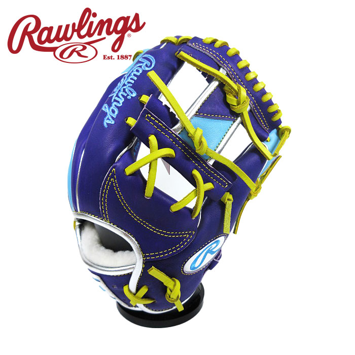 [型付け1円(オプション含む)]【 ローリングス Rawlings 】【 グラブ グローブ 】 野球 一般 軟式 グローブ 内野手 HOH プロ エクセル ウイザード #02 カラーズ 右投げ 内野 GR5FHW2CN52MG (PPL/SX) パープル/サックス [ten][251008][刺繍可][amz]