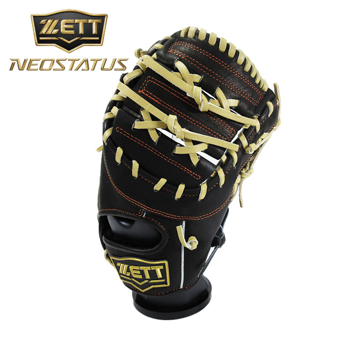 [型付け1円(オプション含む)]【 ゼット ZETT 】【 グラブ グローブ 】 野球 ジュニア 軟式 ファーストミット ネオステイタス 右投げ 子供 少年野球 ファースト ミット BJFB70513N (1932) ブラック/パステルB [ten][250925][amz]｜Awa-spo 店