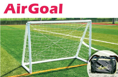 【 フットボールギア footballgear 】【 設備 用具 】サッカー エアゴール AirGoal 幼稚園・保育園向け サイズ：ラージA 空気 組み立て 簡単 持ち運び 安全 室内 子供 こども 園児 AGF04A AG-F04A [200416][大型宅配便]｜Awa-spo 店
