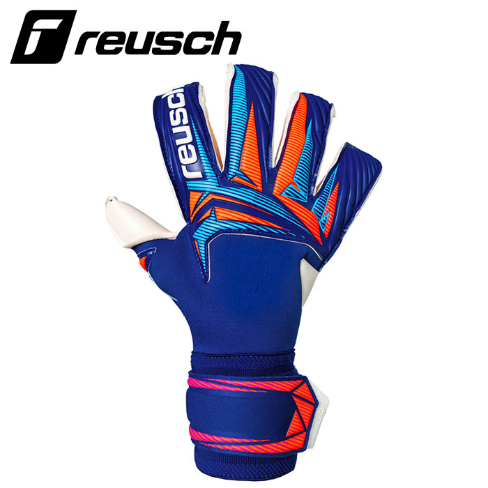 【 2026年 春夏モデル】【 ロイシュ reusch 】【 手袋 グローブ 】 サッカー キーパーグローブ アトラクト ゴールドX エボリューション メンズ レディース 男女兼用 キーパー 5670964 (4126) ブルー/ホワイト/オレンジ [260312][amz]｜Awa-spo 店 12,074円
