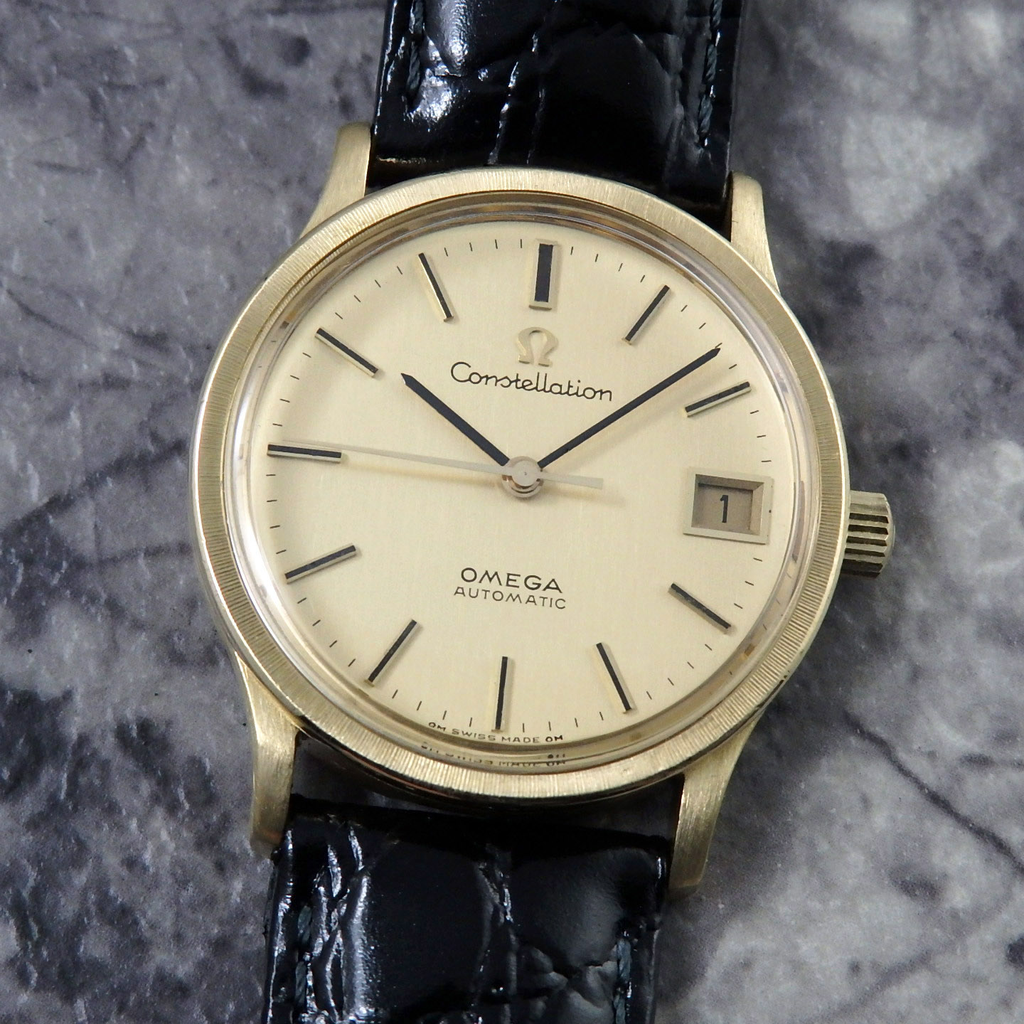 【ジャンク品】オメガ　OMEGA　コンステレーション　腕時計　　ゴールド文字盤 楽天市場】OMEGA オメガ コンステレーション シャンパンゴールド文字盤