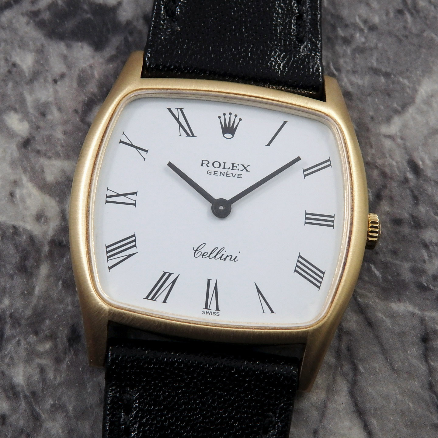 ロレックス チェリーニ Ref.3805 ROMAN DIAL 金無垢 ROLEX アンティーク ヴィンテージ 腕時計 YG Cellini 1973年 イエローゴールド