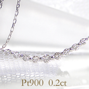 【楽天市場】pt900【0.20ctUP】ライン ダイヤモンド ネックレスプラチナ かわいい 人気 ネックレス ダイヤモンド ライン