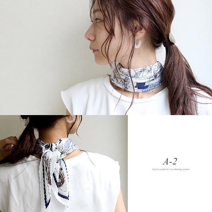 楽天市場 プリーツ スカーフ クラシカル バッグ スカーフ トレンド クラシック ビンテージ トゥイリー アンティーク バンダナ 柄 送料無料 代引き手数料 送料 一部地域 別送料 別途 Awesome Shop オーサムショップ