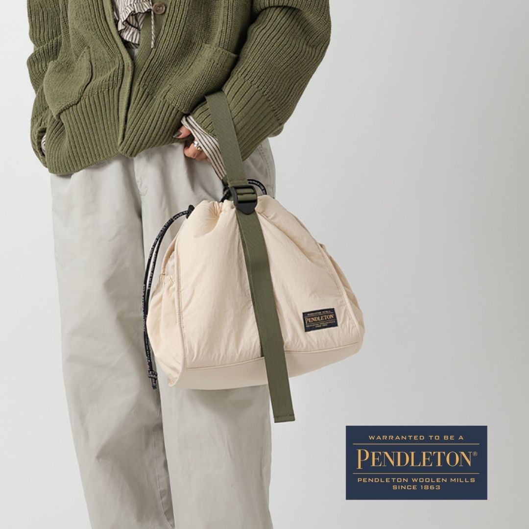 ［30％OFFクーポン利用で7700円］PENDELTON（ペンドルトン）DRAW 2WAY BAG【宅配便対象】 巾着 バッグ ファッション おしゃれ 2way ショルダー 迷彩 ポーチ付き