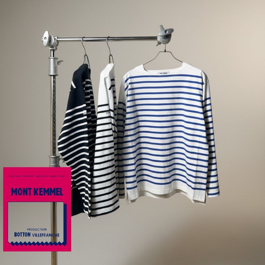MONTKEMEL（モンケメル）バスクボーダーシャツ BASQUE BORDER SHIRT【メール便対象】 モンケメル トップス カットソー 長袖 バスクシャツ ボーダー Tシャツ ロングスリーブT ロンT ユニセックス 男女兼用 フレンチ コットン100%
