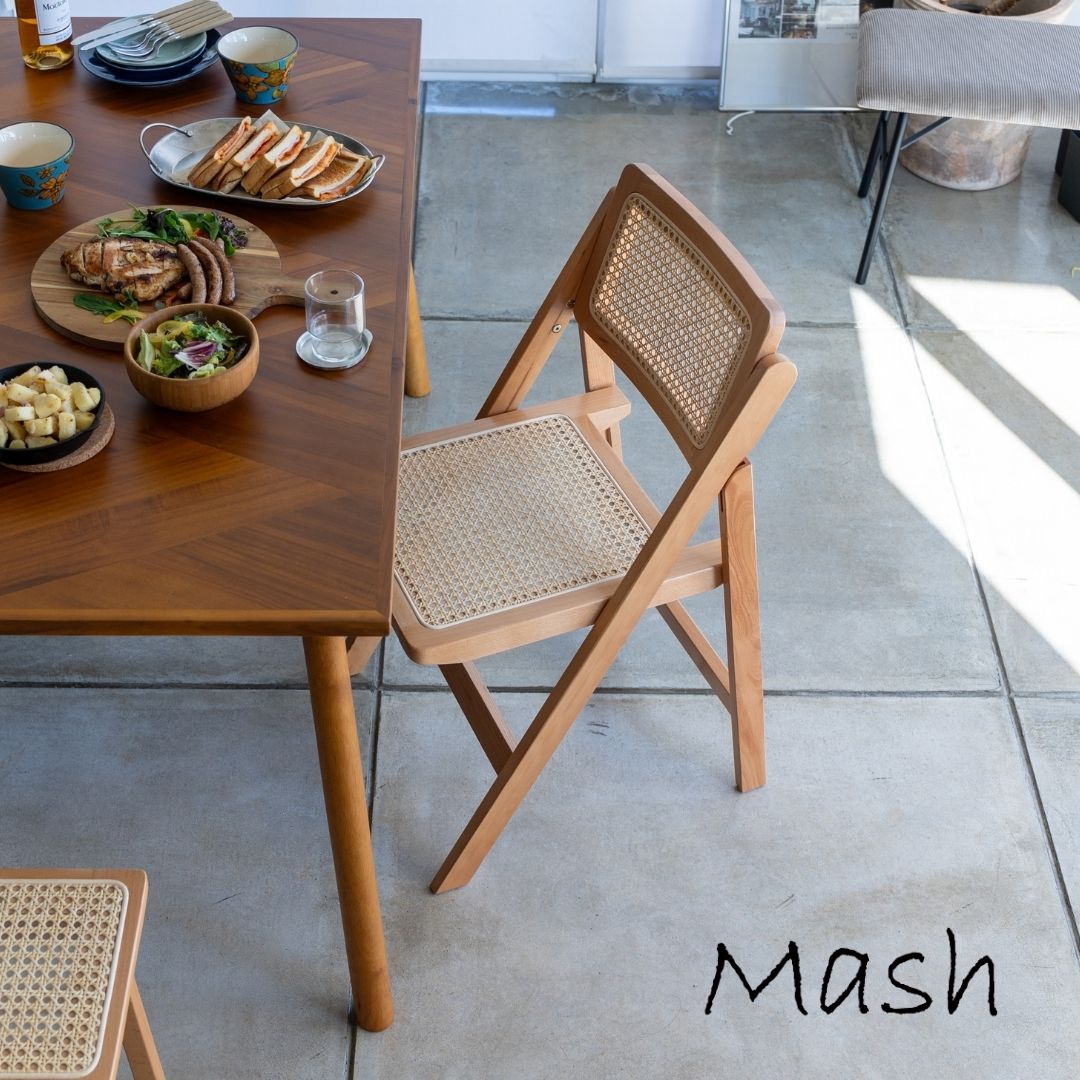 【POINT10倍】Mash（アム）AMU FOLDING CHAIR アム フォールディングチェアー【宅配便対象】 チェアー 折りたたみ 椅子 ナチュラル 韓国 インテリア ダイニング デスク リビング おしゃれ