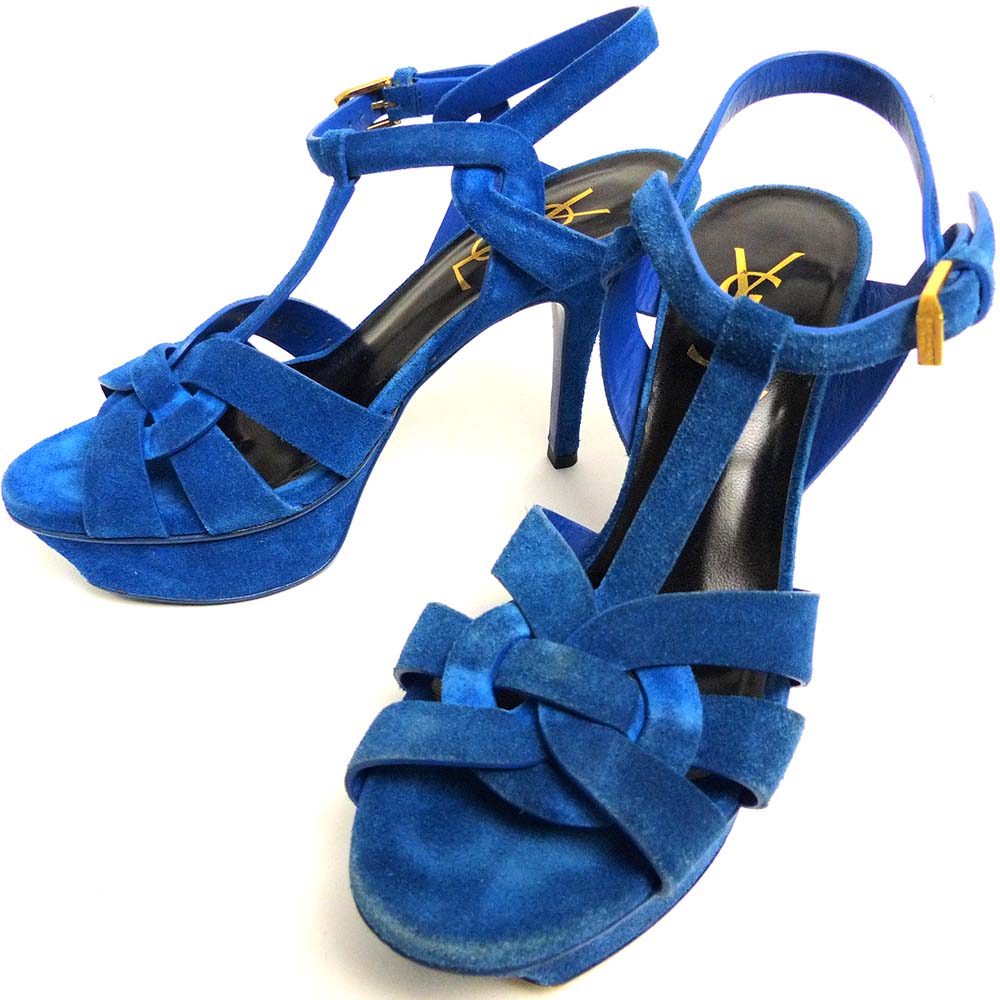 ☆Saint Laurent☆Jasper Sandals Heel サンダル ヒール 正規品 ウィメンズサンダル | ヒール、ストラップ、レザー | Saint