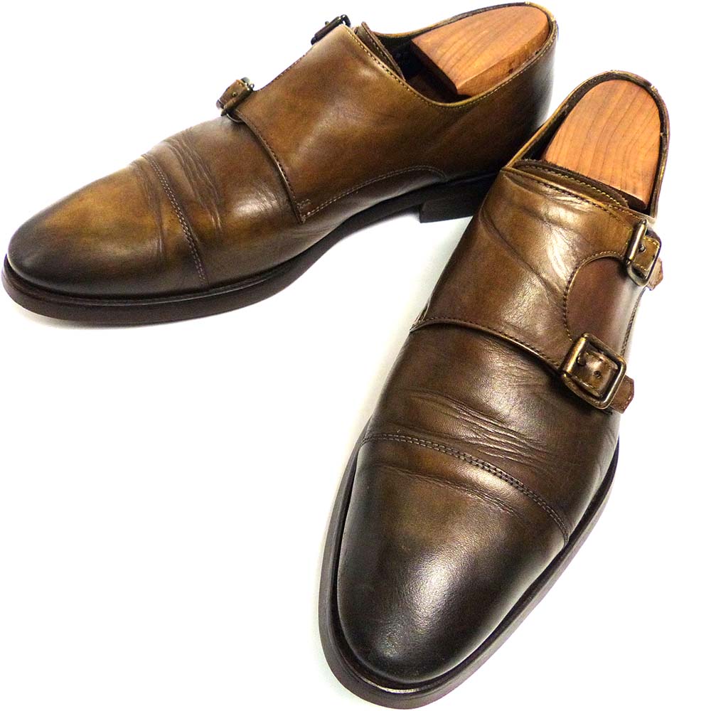 ブルーノマリ BRUNO MAGLI モンクストラップ 革靴６1/2 中古・古着通販】Bruno Magli (ブルーノマリ) クロコダイル