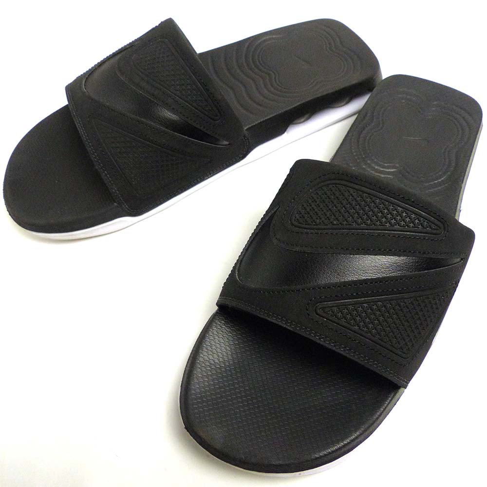 Nike ブラック エアロゴ スライドサンダル NIKE（ナイキ） 厚底 リカバリー サンダル メンズ NIKE REACTX
