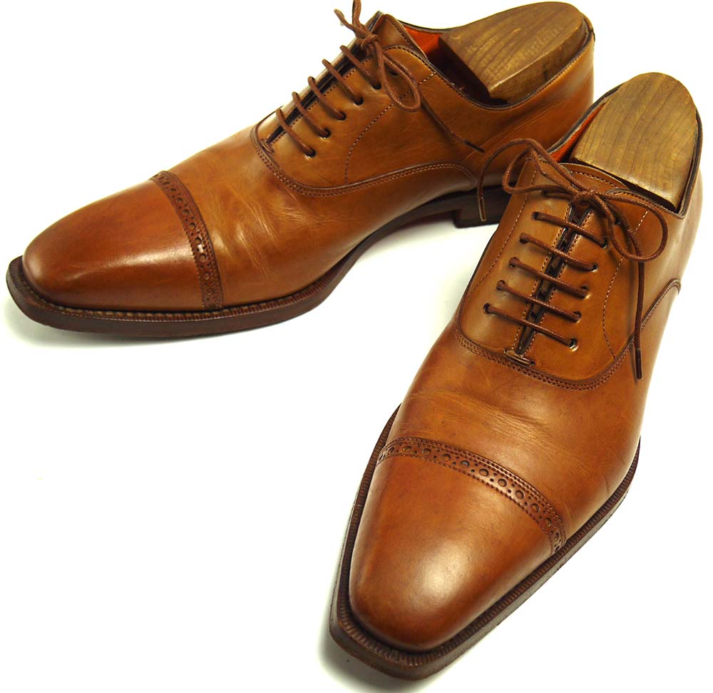 イタリア製 SANTONI / サントー二 6657 ストレートチップシューズ　5 1/2F(25cm相当)(メンズ)【中古】【送料無料】｜Awesome shoes and goods
