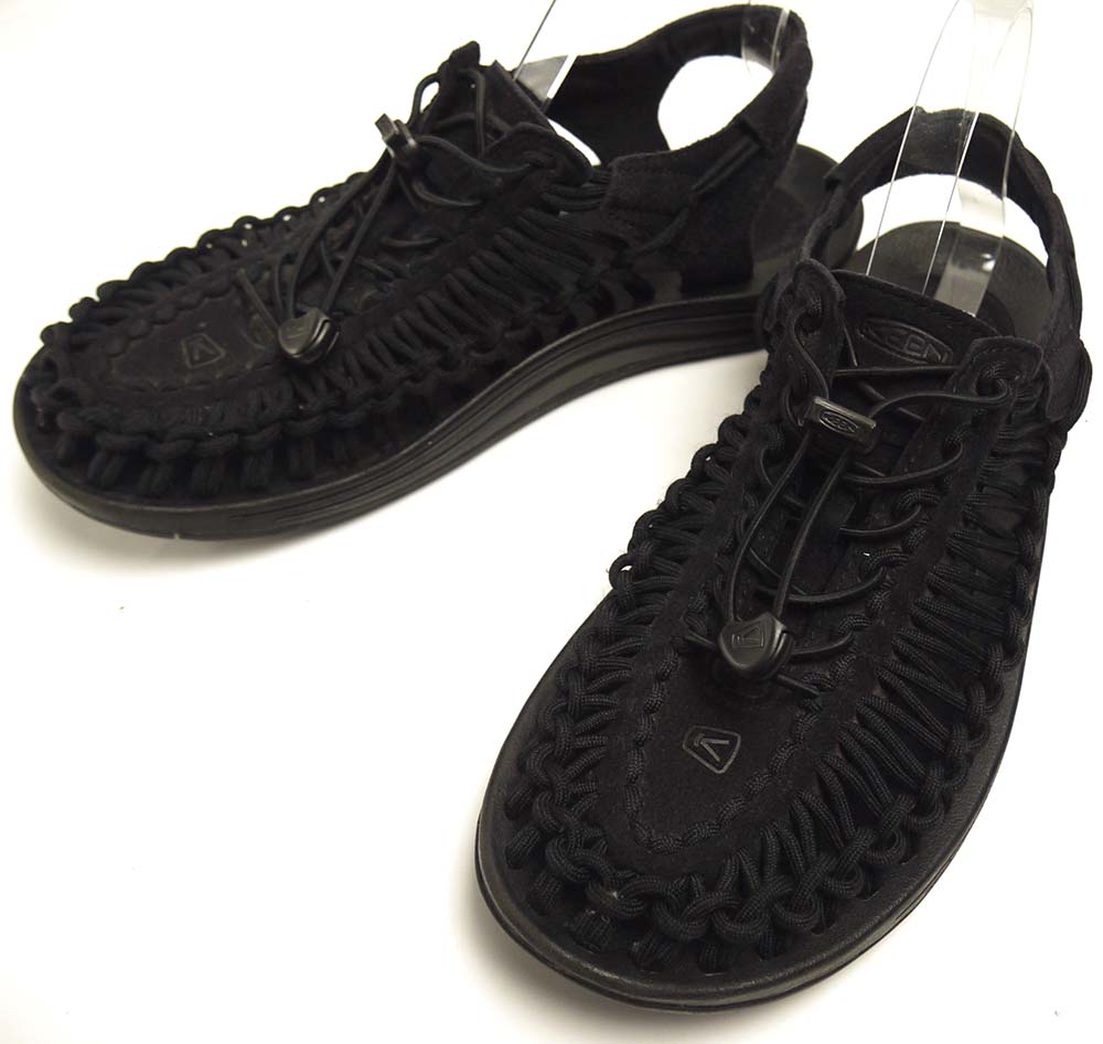 キーン / KEEN UNEEK / ユニークドローコード スピード競技膨れ上がる サンダル US8.5(26.5珊好いかげんに)(メンズ)【中古】 靴-コンフォートサンダル-メンズ靴