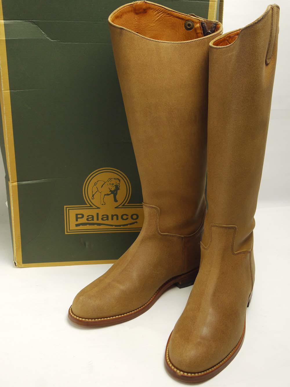 【美品】エスパニア製 Palanco / パランコ 1103 ロングブーツ / 乗り尻ブーツ 乗り馬 38(24-24.5糎好いかげんに)(レディース・必要経費約3.5万・箱付き添い人)【中古】【貨物輸送無料】