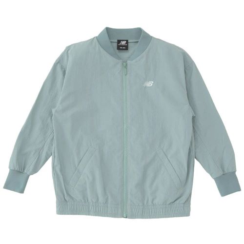 new balance(ニューバランス) ジュニア ボンバージャケット 裏なし ABJ45056 Col.SAM ソルトマーシュ サイズ150cm(EC)